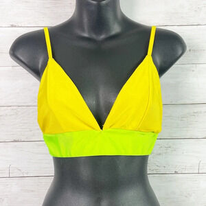 3 for $10 🛍️ PrettyLittleThing y2k Neon Yellow Green Strappy Bralette Top